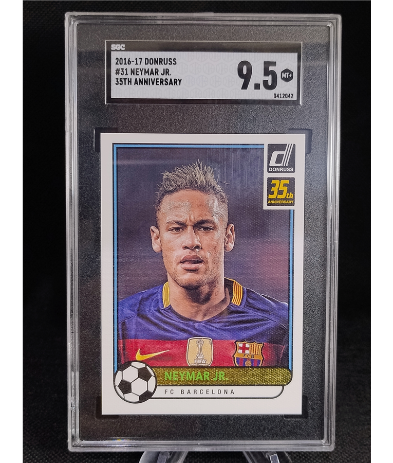 2016-17 Donruss 35th Anniversary Neymar Jr. SGC 9 .5 Barcelona - Card Center