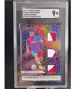 00 - 2021 Panini Memphis Depay Relics Corinthians Barcelona SGC 9
