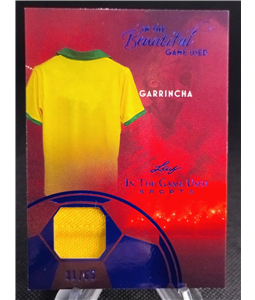 00 - Leaf Relic Garrincha Brazil In The Game Used