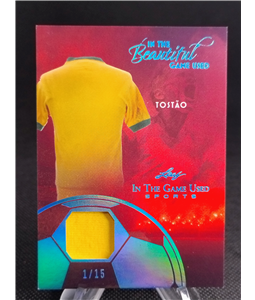00 - Leaf Relic Tostao Brazil In The Game Used