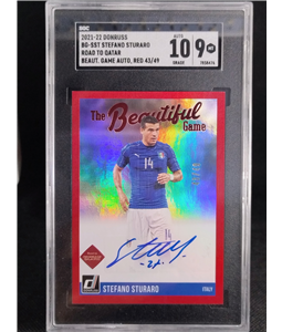 2021 Donruss Beautiful Game Stefano Sturaro Auto SGC 10