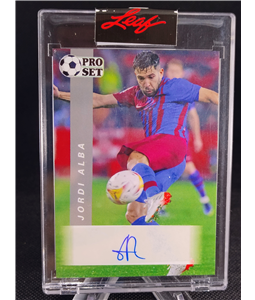 2022 Leaf Jordi Alba Auto Espanha Barcelona