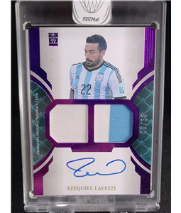 2023 FansMall Argentina Ezequiel Lavezzi Patch Auto Purple /36