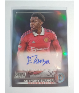 2023 Topps UEFA Stadium Club Anthony Elanga RC Refractor Auto #PCTH