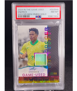 2024 Leaf Futures Endrick Game Used Rainbow PSA