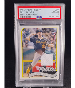 2024 Topps Player worn Relic Paul Skenes Rookie PSA