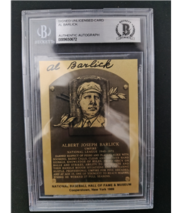 Al Barlick Auto Custom Card