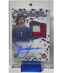 DAVID SEAMAN TOPPS PRISTINE POPULAR DEMAND 2/5 AUTOGRAPH AND MEMORABILIA