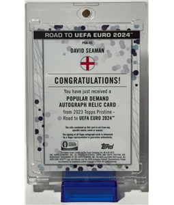 DAVID SEAMAN TOPPS PRISTINE POPULAR DEMAND 2/5 AUTOGRAPH AND MEMORABILIA
