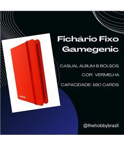 Gamegenic: Casual Album 8-Pocket (Vermelho)