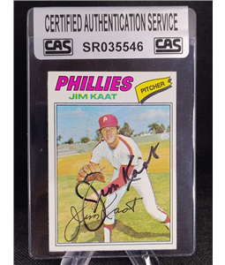 Jim Kaat Hall of Fame On Card Auto