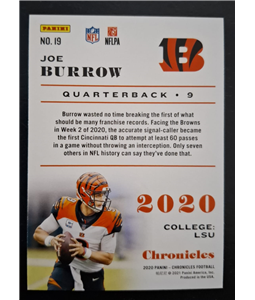 Joe Burrow Rookie Card