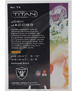 Josh Jacobs Rookie numerado