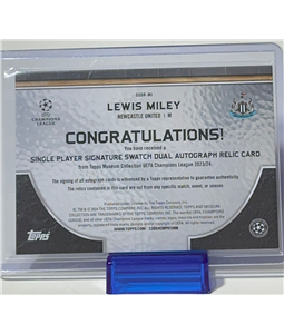 LEWIS MILLEY SIGNATURE SWATCHES AUTOGRAPH AND MEMORABILIA 283/299