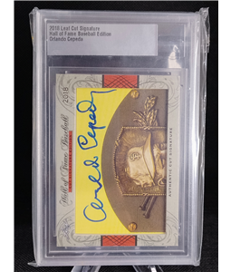 Orlando Cepeda Cut Signature - Hall of Fame do Baseball