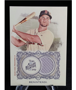 Topps Allen & Ginter Dustin Andrew Benintendi Relic Card
